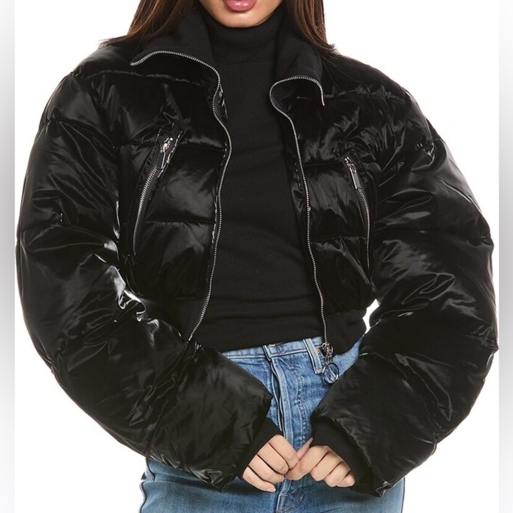 NEW W/tags | WeWoreWhat Cropped Jacket -Size Small l Black